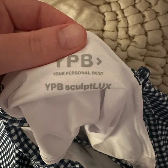 YPB A&F Blue and White Gingham Tennis Dress - Picture 3 of 3